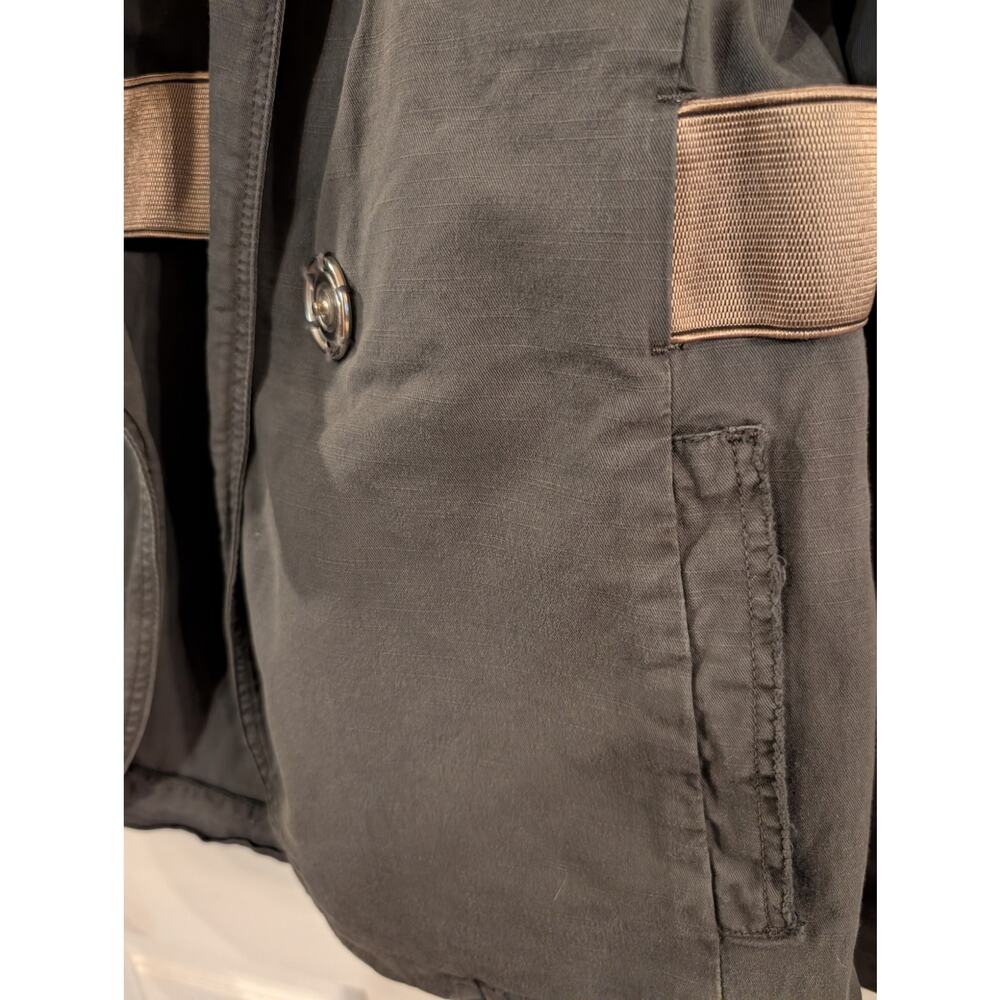 Schumacher | Gray Distressed One Snap Jacket | Size Large - Picture 6 of 9